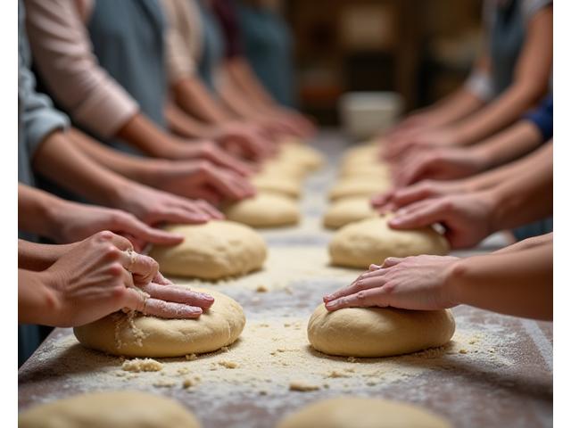 Hands-on bread making class with professional instruction
